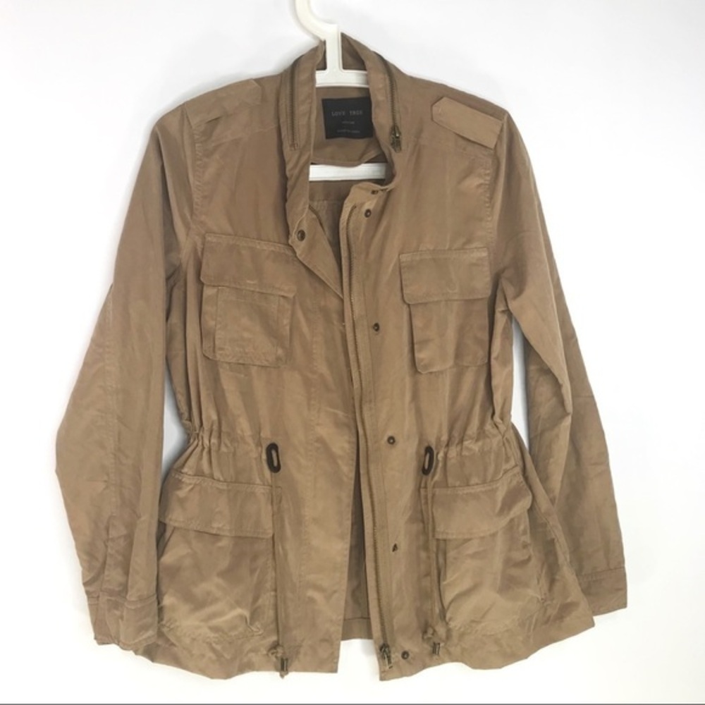 BNWOT Love tree Camel coloured Utility Jacket